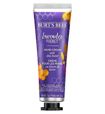 Burts Bees Moisturising Hand Cream with Shea Butter, Lavender & Honey, 1 Tube 28.3g