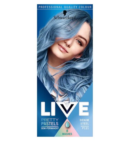 Schwarzkopf LIVE Pretty Pastels Denim Steel Semi-Permanent Hair Dye