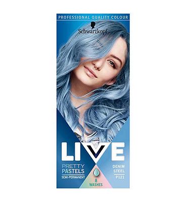 Schwarzkopf blue store hair dye