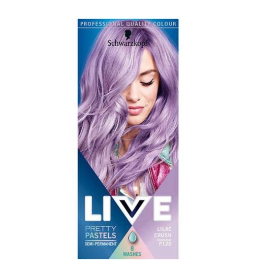 Schwarzkopf Live Pretty Pastels Lilac Crush Semi Permanent Hair Dye Boots