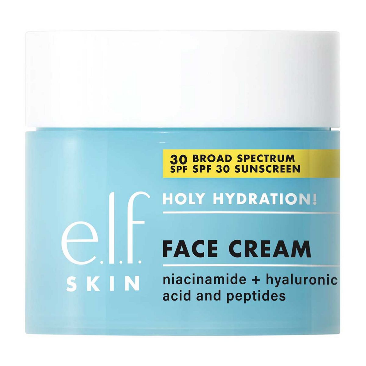 E.L.F . Skin Holy Hydration Face Cream Broad Spectrum Spf 30 Sunscreen, 50g