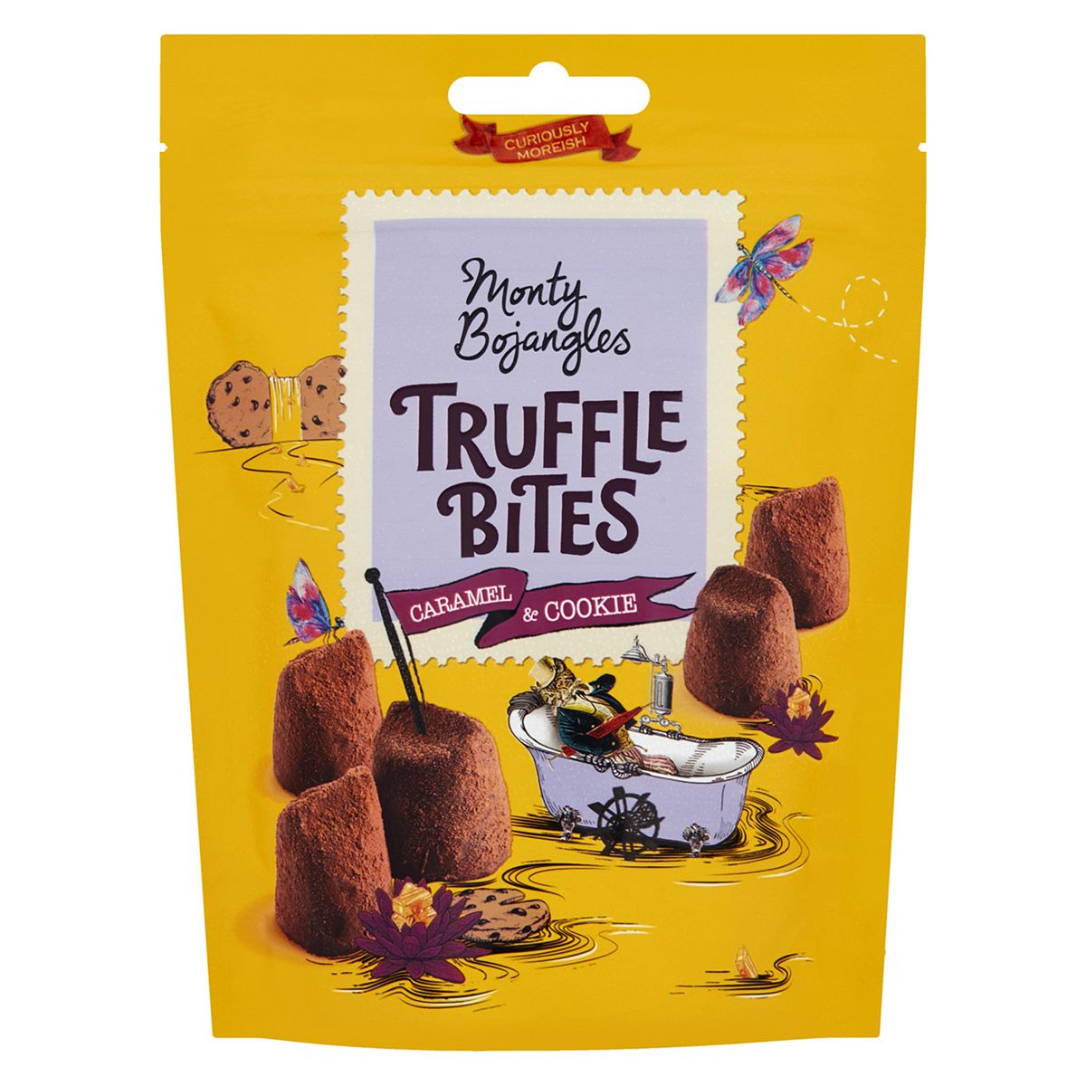 Monty Bojangles Truffle Bites Caramel And Cookie 100G