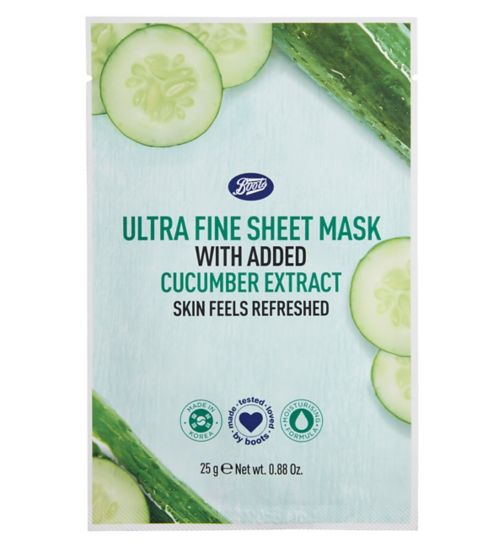 Boots Ultra Fine Sheet Mask With Added Cucumber Extract