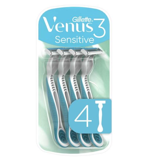 Venus3 Sensitive Women's Disposable Razors - 4 Pack