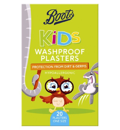 Boots Kids Washproof Plasters - 20 Pack