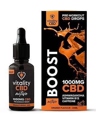 Vitality CBD Active Boost 1000mg CBD Orange Flavour Drops 30ml Review