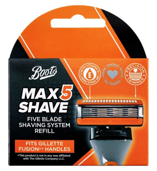 Boots Max Shave 5 Blade Universal Refill 4 Pack