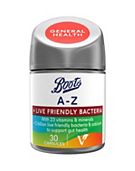 Boots A-Z Multivitamin + Live Friendly Bacteria 30 Capsules