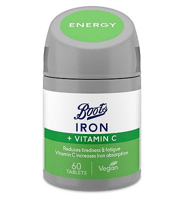 Boots Iron & Vitamin C 60 Tablets (2 month supply)