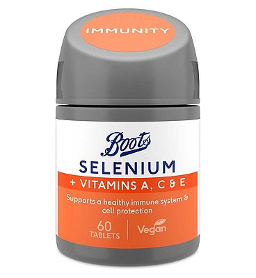 Boots Selenium with Vitamins A, C and E 60 Tablets (2 month supply)