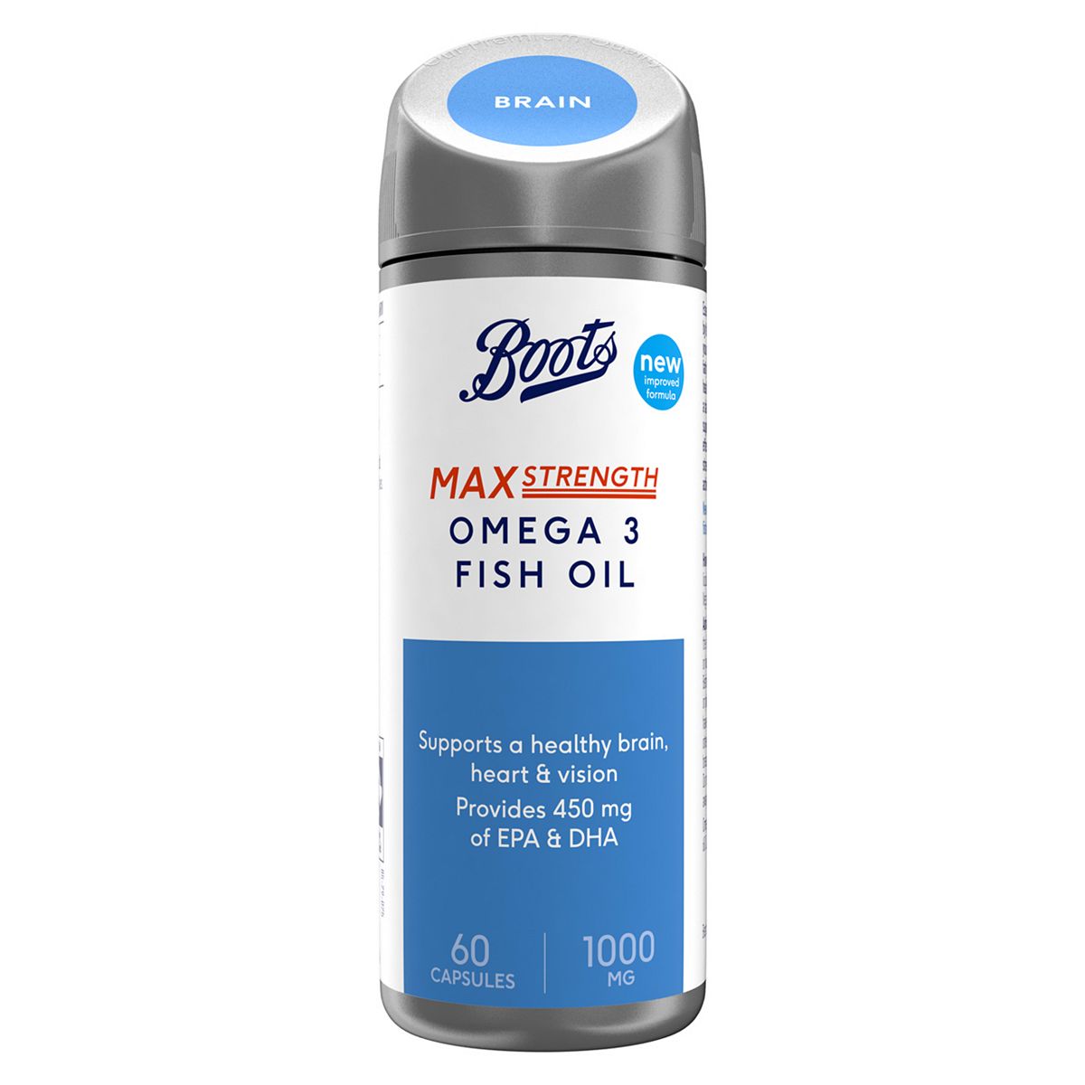   Max Strength Omega 3 Fish Oil 1000 Mg 60 Capsules (2 Month Supply)