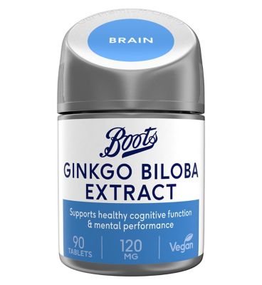 Boots Ginkgo Biloba 120mg 90 Tablets (3 month supply)