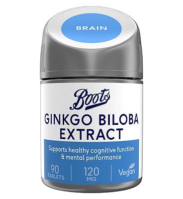 Boots Ginkgo Biloba 120mg 90 Tablets (3 month supply)