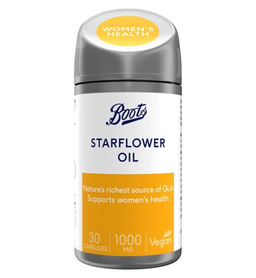 Boots Starflower Oil 1000 mg 30 Capsules (1 month supply)