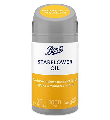 Boots Starflower Oil 1000 mg 30 Capsules (1 month supply)