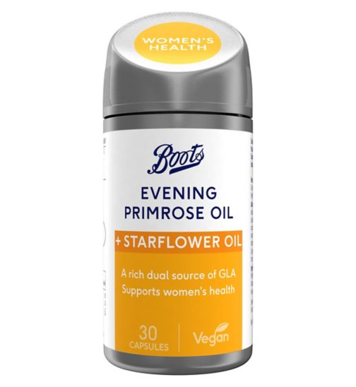 Boots Evening Primrose Oil & Starflower Oil 30 Capsules (1 month supply)