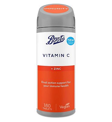 Boots Vitamin C and Zinc 180 Tablets (6 month supply)