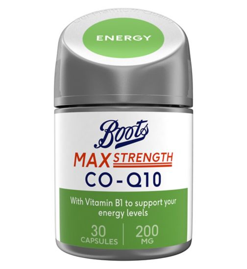 Boots Max Strength Co-Q10 30 Capsules