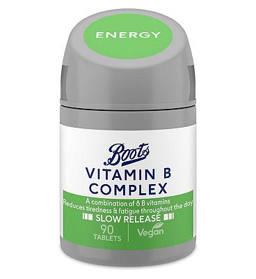 Boots Vitamin B Complex 90 Tablets - Slow Release (3 months supply)