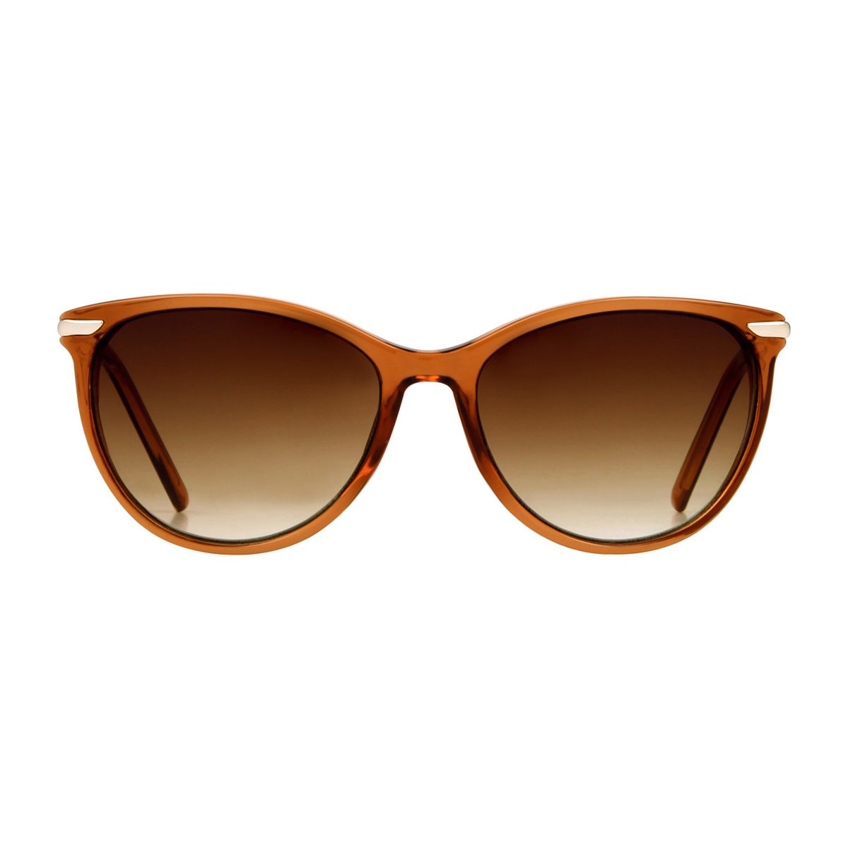   Ladies Fashion Sunglasses - Crystal Pale Peach And Gold Frame Multicolor