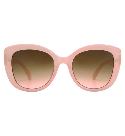 Boots Ladies Fashion Sunglasses - Shiny Milky Pink Frame