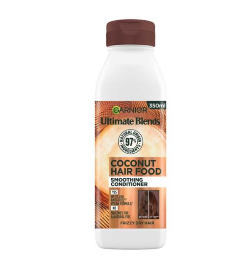 Garnier Ultimate Blends Smoothing Hair Food Coconut Conditioner For Frizz-prone Hair 350ml
