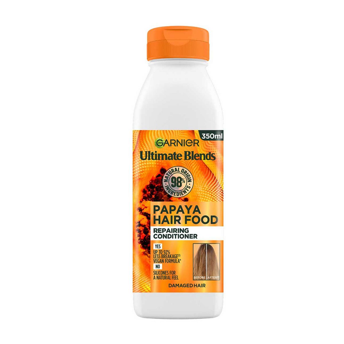 Garnier Ultimate Blends Hair Food Repairing Papaya Conditioner For Damaged 350Ml