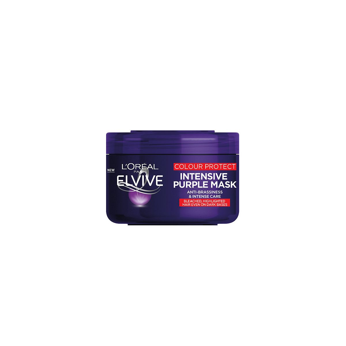 L'Oreal Paris Elvive Colour Protect Anti-Brassiness Purple Hair Mask For Coloured Or Highlighted Hair250 ml, 250ml