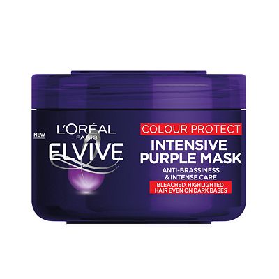 L'Oreal Paris Elvive Colour Protect Anti-Brassiness Purple Hair Mask for Coloured or Highlighted Hai