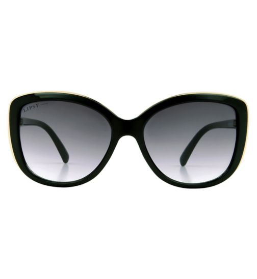 Lipsy Sunglasses - Shiny Black Frame