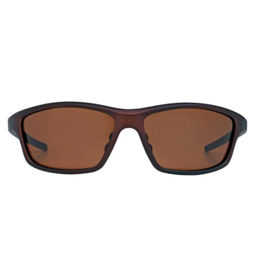 Freedom Polarised Sunglasses - Metallic Brown Frame
