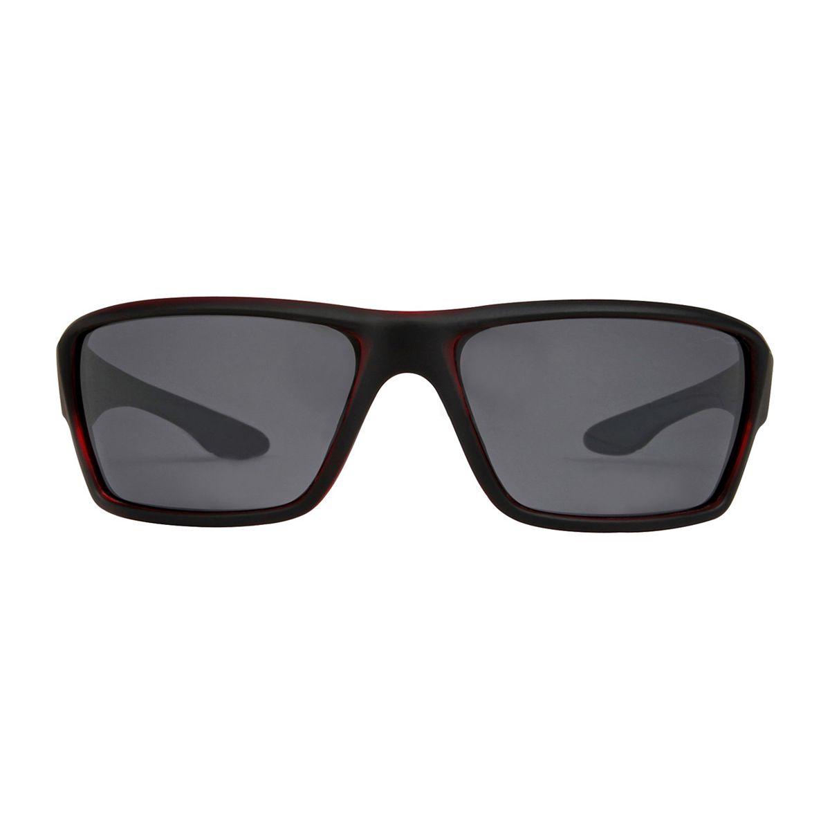 Freedom Polarised Sunglasses - Matte Black And Red Frame Multicolor