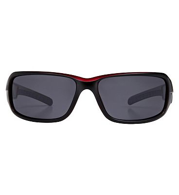 Click to view product details and reviews for Freedom Polarised Sunglasses Shiny Black And Red Frame.