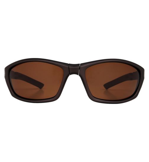 Freedom Polarised Sunglasses - Matte Brown Frame