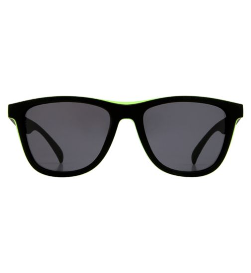 Boots Active Sunglasses - Black and Neon Yellow