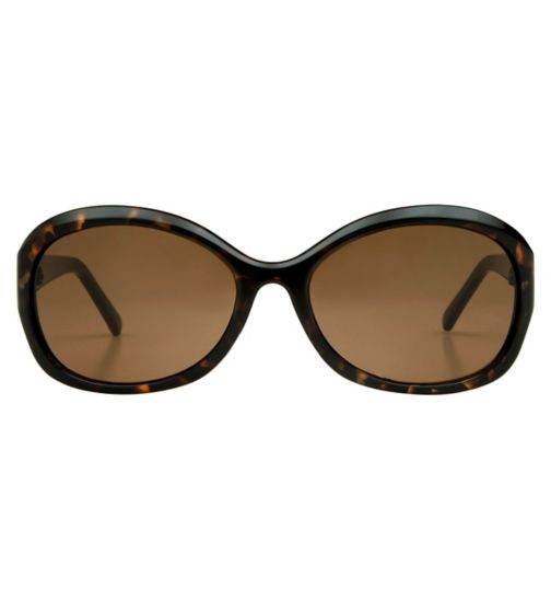 Boots Ladies Polarised Sunglasses - Dark Brown Tortoiseshell Frame