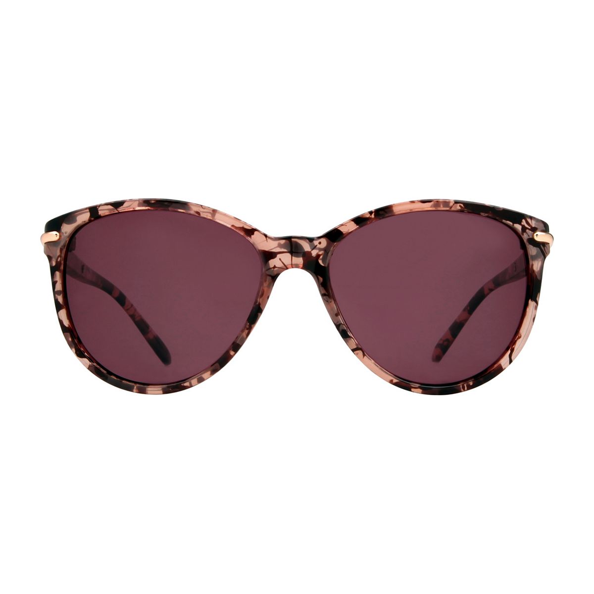   Ladies Polarised Sunglasses - Inky Pink Tortoiseshell And Gold Frame Multicolor