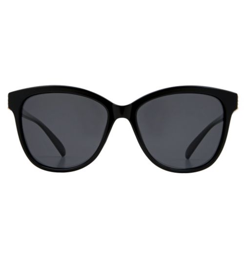 Boots Ladies Polarised Sunglasses - Black and Gold Frame