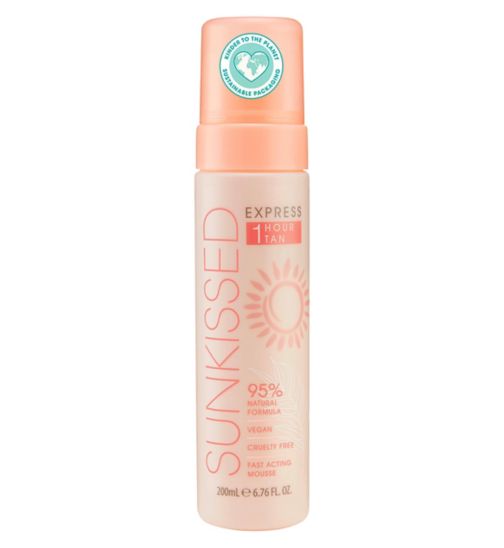 Sunkissed Express 1 Hour Tan 95% Natural Ingredients (200ml)         