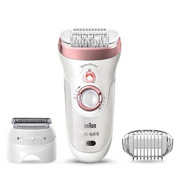 Braun Silk-pil 9, Epliator for Long Lasting Hair Removal - White/Bronze 9-720