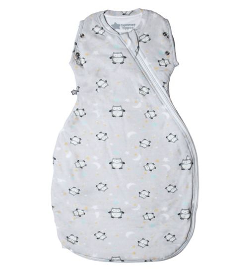 Tommee Tippee 1 Tog 3-9 Months Baby Swaddle For Newborn, Little Ollie Sleeping Bag