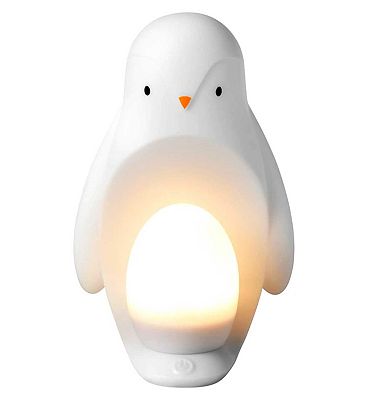 Tommee Tippee Portable Penguin Nursery Night light with Portable Egg Light, Adjustable Brightness, USB-Powered