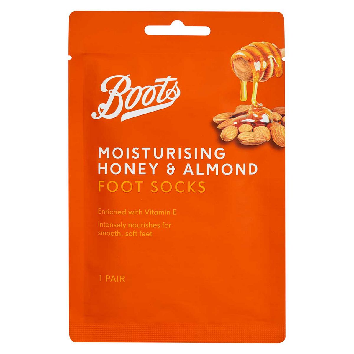   Moisturising Foot Socks Honey & Almond 1 Pair