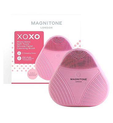 Magnitone XOXO SoftTouch Silicone Cleansing Brush Pink - Boots