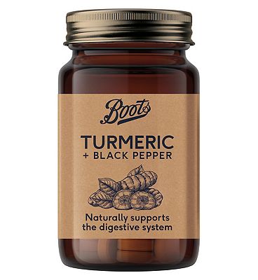 Boots Naturals Turmeric + Black Pepper 60 Tablets