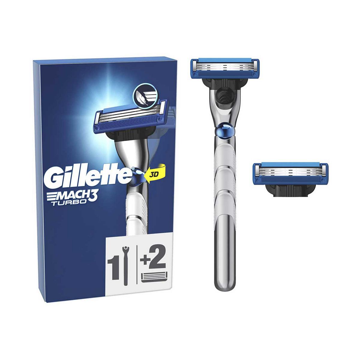 Gillette Mach3 Turbo Razor For Men, 1 Br/>