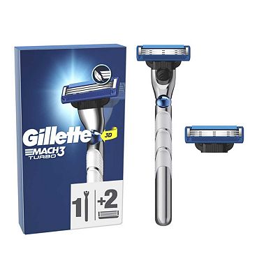 Gillette Mach3 Turbo Men's Razor - 2 Blades