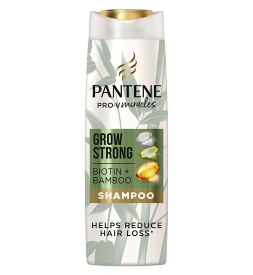 Pantene Grow Strong Shampoo With Bamboo And Biotin 400ml