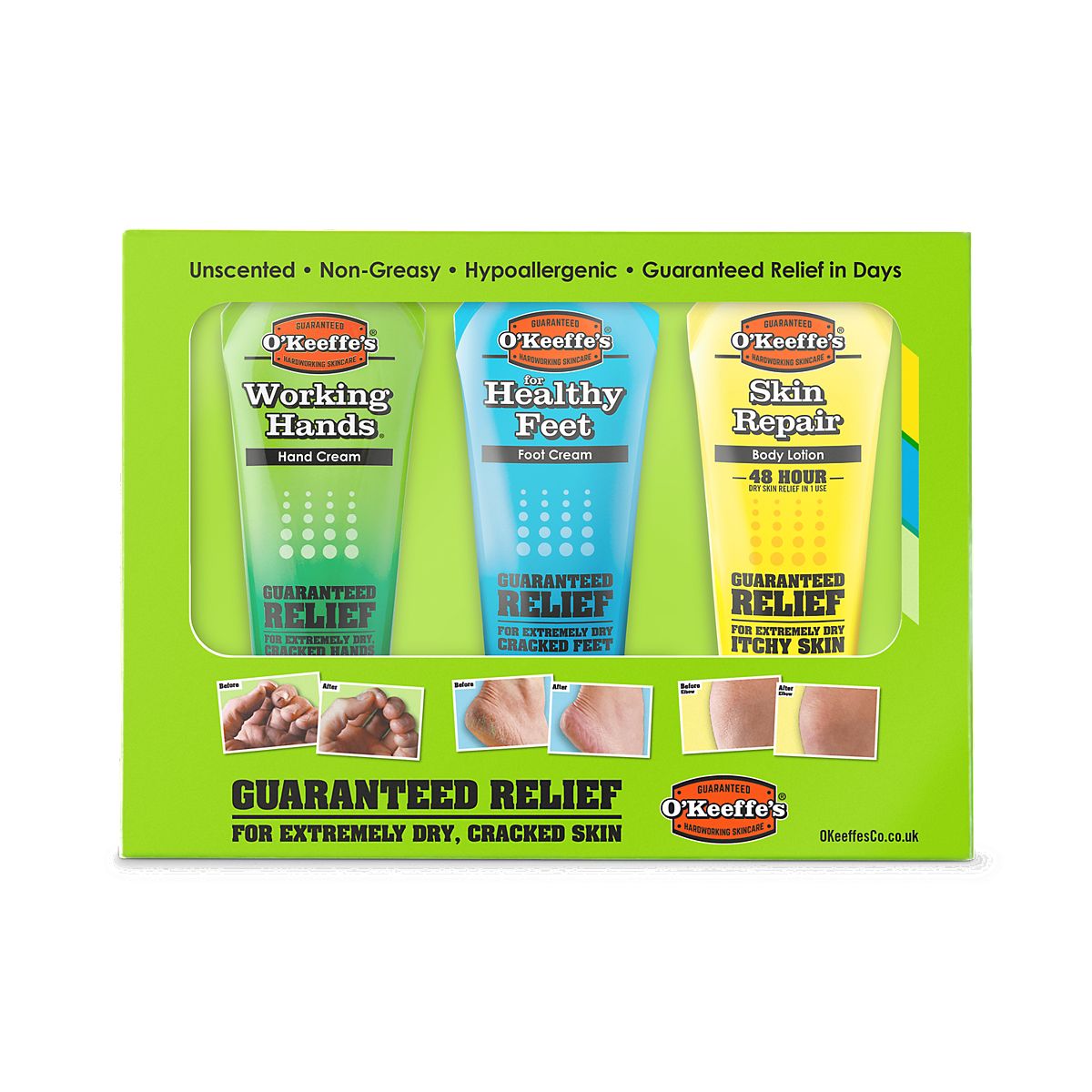 O'keeffe's 85G Tubes Skincare Giftset