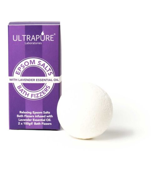 Ultrapure Epsom Salt Bath Fizzers Lavender 2 x 100g
